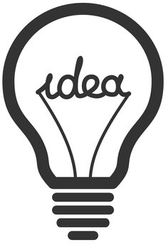 a light bulb with the word idea inside it