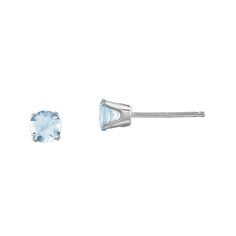 Bursting with vibrant color, these round genuine aquamarine stud earrings set in 14k white gold will make any look pop.Metal: 14K white goldStones: 4x4mm round heat-treated genuine aquamarinesBack: PostDimensions: 4x4mmCare: Wipe CleanCountry of Origin: U.SGemstones may be treated and may require special care.Jewelry photos are enlarged to show detail.Disclaimer: Metal may be rhodium plated to enhance appearance and reduce tarnishing. White Gold Stud Earrings, Aquamarine Studs, Jewelry Photos, White Gold Earrings Studs, White Gold Studs, Gold Stud Earrings, Blue Jewelry, Gold Stud, Stud Earrings Set