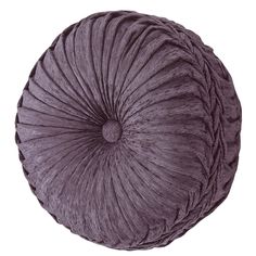 Dominique Lavender Tufted Round Decorative Throw Pillow Lavender Comforter, Lavender Throw Pillows, Damask Bedding, Round Throw Pillow, Damask Pillows, Round Throw Pillows, Unique Pillow, Rectangle Pillow, Free Fabric Swatches