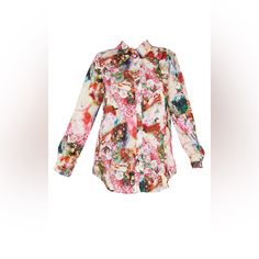 Nwt Pretty Little Thing Rose Femme Renaissance Oversized Shirt | Size: 8 | Color: Rose Add Some Bold Prints Into Your Weekend Wardrobe With This Killer Shirt Doll. Featuring A Rose Renaissance Print Material, Button-Up Fastenings And An Oversized Fit, We Love This Teamed With The Matching Bottoms And A Pair Of Strappy Heels For A Weekend Worthy Look. Open To Offers! Check Out My Other Listings To Bundle And Save! Oversized Floral Print Button-up Blouse, Oversized White Floral Print Shirt, Oversized Floral Print Shirt For Fall, Oversized Floral Print Top For Daywear, Oversized Feminine Pink Top, Pink Loose Feminine Top, Oversized White Floral Print Blouse, Oversized White Blouse With Floral Print, Trendy Oversized Floral Print Tops