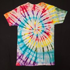 Rainbow Tie Dye Shirt on Hanes tee 100% cotton Rainbow Tie Dye Shirt, Womens Graphic Tees, Spiral Tie Dye, Rainbow Tie Dye, Rainbow Tie, Dye Shirt, Tie Dye Shirt, Graphic Tees Women, Tie Dye Top