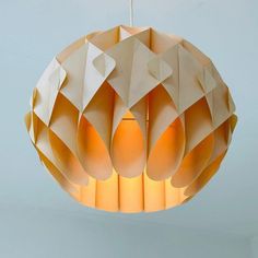 a light that is made out of paper