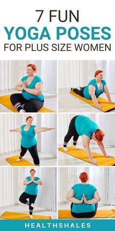 the yoga poses for plus size women are easy to do, and can be used in many ways