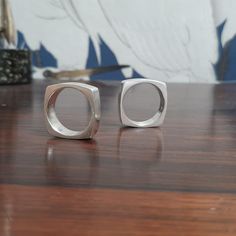 Big Ring, Wide Band Ring, Square Ring, Big Rings, Square Rings, Ring Minimalist, Minimalist Ring, Wide Band Rings, Minimalist Rings