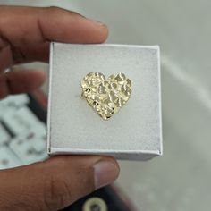 10kt Real Gold Heart Ring For Women Size 8.5 Weight 3.73 Gm 21.*20 Mm Heart Size Please Check The Picture Carefully To Understand The Size Of The Ring 100% Authentic 10kt Gold Not A Gold Filled Or Not A Gold Plated Never Change Color Or Never Fade Never Tarnish Comes In A Gift Box. 14k Gold Heart Ring With Diamond Cut, Formal Gold Heart Ring With Diamond Cut, Diamond Cut Nugget Ring For Gift, Valentine's Day Gift Heart Ring With Diamond Cut, Valentine's Day 14k Gold Heart Ring With Diamond Cut, Gold Heart Ring Stamped 14k, 14k Gold Heart Cut Heart Ring, 14k Gold Heart Cut Ring, Yellow Gold Heart Ring With Diamond Cut