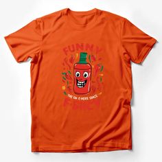 Funny Hot Sauce Bottle Graphic T-Shirt, Spicy Food Lover Tee, Red Chili Pepper Design Casual Wear Male T-Shirt Custom graphic T-Shirt.Customize your color Red Chili Peppers, Spicy Food, Red Chili, Chili Pepper, Spicy Recipes, Male T Shirt, Sauce Bottle, Hot Sauce Bottles, Hot Sauce