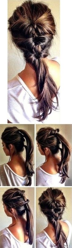 Amazing Hairstyle in Less than 5 Minutes. See tutorial. Easy Hairstyle, Great Hair, Hair Dos, About Hair, Gorgeous Hair, Trendy Hairstyles, Hair Day, Diy Hairstyles, Up Hairstyles