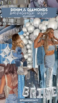 denim and diamonds bachelorette theme Denim Bachelorette Party, Diamonds Bachelorette, Bachelorette Party Outfit Themes, Bachelorette Outfit Themes, Business Grand Opening, Diamonds And Denim Party, Bachelorette Party Planner, Home Planning, Hens Party Themes