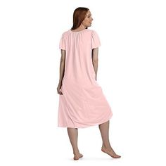 Women's Miss Elaine Essentials Long Tricot Nightgown Tricot Fabric, Elastic Shorts, Women's Pajamas, Petite Dresses, Plus Size Dress, Pajamas Women, Night Gown, Fabric Care, Pajamas