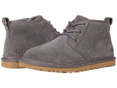 UGG Neumel - Women's Lace up casual Shoes : Shade : Enjoyed rugged, outdoor sensibility with legendary UGG® comfort. Full grain leather or suede upper with a traditional lacing system for easy on-and-off wear. Fully lined in luxurious, UGGpure wool. It's a luxurious, natural wool woven into a durable backing that enhances the overall product experience. UGGpure delivers a plush sensory experience with every wear. Generously cushioned footbed is lined in UGGpure wool. Treadlite by UGG outsole pro Casual Winter Chukka Boots With Leather Footbed, Casual Chukka Boots With Plain Toe For Winter, Casual Winter Chukka Boots For Outdoor, Classic Winter Outdoor Chukka Boots, Classic Outdoor Winter Chukka Boots, Casual Winter Chukka Boots, Casual Suede Chukka Boots For Winter, Winter Outdoor Suede Chukka Boots, Winter Suede Chukka Boots For Outdoor