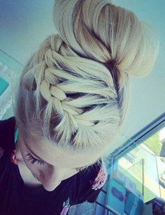 Hair Colorful, Pretty Braids, Cheer Hair, Pinterest Hair, Ideal Wedding, Love Hair, Pretty Hair