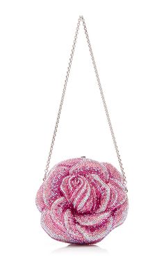 Rose Clutch, Judith Leiber Bags, Beads Bag, Fashion Designer Clothes, Judith Leiber Couture, Rose Bag, Pink Things, Girly Bags, Wedding Clutch