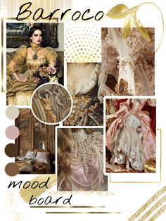 a collage of different images with the words buroco mood board written below