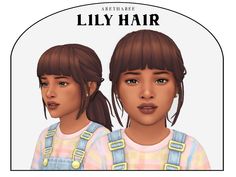 The Sims Resource - Lily Hair (Children) Sims 4 Children Cc Hair, Kid Hair Sims 4 Cc, Sims 4 Kids Hair Maxis Match, Sims 4 Pre Teen, Sims 4 Child Hair Maxis Match, The Sims 4 Mods Kids, Ts4 Mm Hair, Sims 4 Children Hair, Ts4 Toddler Hair