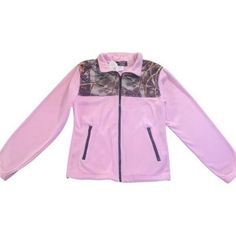 Stay Stylish And Comfortable During Any Outdoor Activity With This Wfs Burly Girl Track Jacket In Pink Camouflage. The Jacket Features A Hood And Full Zip Closure For Added Convenience, While The Long Sleeves Provide Warmth And Protection Against The Elements. The Jacket Is Made Of 100% Polyester Outer Shell Material And Lined With 100% Polyester, Making It Durable And Breathable For All-Day Wear. This Jacket Is Perfect For Any Juniors Who Want To Stay Active And Look Good Doing It. With Its Reg Pink Hooded Winter Jacket For Outdoor Activities, Pink Hooded Windbreaker For Winter, Pink Hooded Jacket For Outdoor Fall Activities, Pink Hooded Jacket For Fall Outdoor Activities, Pink Outerwear For Outdoor Activities In Fall, Pink Fall Outerwear For Outdoor Activities, Pink Outerwear For Fall Outdoor Activities, Pink Winter Outerwear For Outdoor Activities, Pink Long Sleeve Outerwear For Outdoor