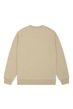 Classic Crewneck - Teddy Fresh Beige Crew Sweatshirt With Ribbed Cuffs, Beige Crew Neck Sweatshirt With Ribbed Collar, Cotton Crew Sweater With Ribbed Waistband, Solid Cotton Sweats With Ribbed Collar, Classic Fleece Sweatshirt With Ribbed Cuffs, Classic Fleece Sweater With Ribbed Cuffs, Solid Crew Neck Sweats With Ribbed Collar, Crew Neck Cotton Sweats With Ribbed Collar, Cotton Sweats With Ribbed Collar And Crew Neck