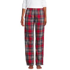 Brushed inside and out for supreme softness, these women's Lands' End flannel pajama pants are a nighttime must-have.Click on this INTIMATES & SLEEPWEAR Guide to find the perfect fit and more! 2 pockets Flannel constructionFIT & SIZING Reg: 31-in. inseam Tall: 33-in. inseam Functional drawstring waistbandFABRIC & CARE Cotton Machine wash Imported Size: X Large. Color: Heritage Red Plaid. Gender: female. Age Group: adult. Plaid Sleepwear With Relaxed Fit Long Pants, Womens Flannel Pajamas, Flannel Pajama Pants, Petite Size Chart, Cozy Pajamas, Flannel Women, Flannel Pajamas, Plus Size Shorts, Pajama Bottoms