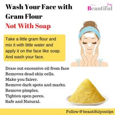 #gramflour #chickpeaflour #glutenfree #healthybaking #veganrecipes #indiancuisine #highprotein #bakingessentials #nutritious #delicious #pinterestrecipes #gramflourrecipes #snackideas #vegetariancooking #bakingwithgramflour Facewash Skincare, Natural Face Wash, Natural Skin Care Remedies, Skin Care Face Mask, Skin Care Face, How To Remove Pimples