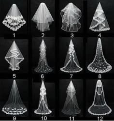 an image of wedding veils on the phone