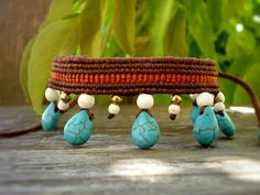 Woven Anklet, Anklet Macrame, Turquoise Anklet, Leather Anklets, Beach Anklets, Ankle Chain, Bohemian Accessories, Braids With Weave, Micro Macramé