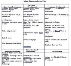 a table that has different types of lesson plans for students to use in the classroom