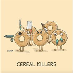 Israeli Artist Uses Common Idioms to Create Painfully Adorable Illustrations :: Design :: Galleries :: Paste Breakfast Puns, Drawing Eyes, Funny Drawings