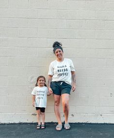 Mama Needs Coffee…. Always!! Dont forget your sweet little coffee date in our coordinating kids tees! tees run TTS. Soft & stretchy! Coffee Cotton Graphic Tee, Coffee Short Sleeve T-shirt With Screen Print, Relaxed Fit Coffee T-shirt With Graphic Print, Maternity Wear Graphic Print Crew Neck T-shirt, Mama Needs Coffee, Kids Tees, Coffee Tees, Need Coffee, Coffee Date