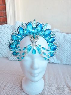 "Aquamarie" Dyi Wall Art, Mermaid Crown, Wedding Hair Inspiration, Belly Dance Costumes, Mermaid Fashion, Art Display, Photography Wall Art, Belly Dance, Dance Costumes