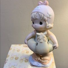 You’re A Life Saver To Me Porcelain Figurine. Item Number 204854. Made In 1996. New In Its Box. Clown Statue, Enesco Figurines, Hitchhiking Ghosts, Dream Items, Benjamin Bunny, Moon Fairy, Growing Up Girl, Halloween Moon, Santa Figurines