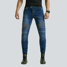 Take your style to new heights with our 2023 Autumn Collection biker jeans for men! Expertly crafted with distinctive features that will make you the envy of your friends, these slim, mid-waist, stonewashed jeans will have you looking your best. With contrast stitching, a zipper and button closure, and luxe denim fabric, you'll be sure to turn heads and feel simple while doing it.Distinctive Features: Biker Style: Revamp your wardrobe with this vintage-inspired biker style, perfect for days out Stonewashed Jeans, White Jeans Men, Yellow Denim, Biker Jeans, Autumn Collection, Jeans For Men, Moto Style, 2023 Autumn, Jeans Online