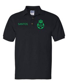 playeras polo de Los Guerreros Santos Laguna en color black con logos green y blanco made with good materials different sizes available Black Golf T-shirt With Team Name, Green Sporty Cotton Polo Shirt, Green Cotton Sporty Polo Shirt, Sporty Green Cotton Polo Shirt, Sporty Green Polo Collar T-shirt, Black Cotton Sporty Polo Shirt, Sporty Black Cotton Polo Shirt, Black Cotton Polo Shirt With Polo Collar, Black Cotton Polo Shirt