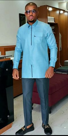 Counter Suit For Men, Fitted Blue Kurta For Groom, Blue Long Sleeve Kurta For Workwear, Blue Long Sleeve Workwear Kurta, Formal Blue Long Sleeve Kurta, Blue Long Sleeve Kurta For Formal Occasions, Mens Wedding Suits, Men Kaftan