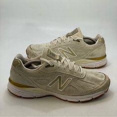 The Condition Of This Item Is The Same As Pictured. Elevate Your Sneaker Game With These New Balance 990v4 Angora Sneakers, Made In The Usa. The Beige Colorway And Gold Accents Provide A Luxurious Touch To Any Athletic Outfit. These Sneakers Are Designed With A Men's Us Shoe Size Of 11, And The Angora Upper Material Adds A Unique And Comfortable Fit. The New Balance 990v4 Model Is Part Of The 900 Series And Was Manufactured In 2018. These Sneakers Are Perfect For Any Man Who Wants To Add A Stylish And Comfortable Touch To Their Shoe Collection. Whether You're Hitting The Gym Or Just Running Errands, These Sneakers Are The Perfect Choice. Athletic Outfit, Gold Shoes, Sneaker Games, New Balance Shoes, Athletic Outfits, Cream And Gold, Mens Shoes Sneakers, Gold Accents, Shoe Collection