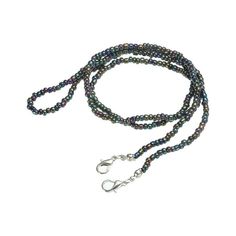 Uxcell 29" Beaded Eyeglass Chain Sunglasses Strap Holder Eyewear Retainer Chain, Laser Made of durable glass bead material, lightweight and high hardness. The beads are evenly arranged and are threaded through by a sturdy string and keep a good gap, so it does not break easily and can be used for a long time. The eyewear retainer chain provides fixed functions that keep the glasses around your neck and you can put down the glasses on your neck when you are eye want to rest, no need to find a eye Beaded Glasses Chains With Round Beads, Glass Beaded Necklaces With Adjustable Chain, Glass Beaded Necklaces With Round Beads, Colorful Glass Bead Necklaces, Fashion Accessory Glass Beaded Necklaces, Glass Beaded Necklaces For Fashion Accessory, Adjustable Black Beaded Glass Necklaces, Glass Beaded Necklaces As Fashion Accessory, Adjustable Black Beaded Glass Necklace