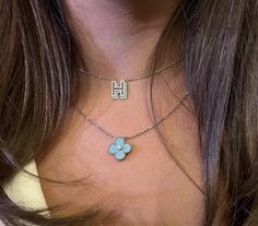 necklaces beautiful accessories for girls Blue Van Cleef, Diamond Stacks, Basic Jewelry, Jewelry Fashion Trends, Stacked Jewelry