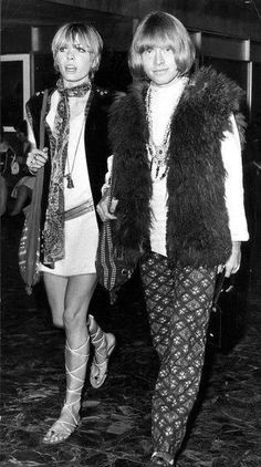 Brian Jones and Suki Potier circa 1967 🌼 Liberated Woman, Anita Pallenberg Style, Brian Jones Rolling Stones, Louise Ebel, Fashion In London, Brian Jones, Swinging London