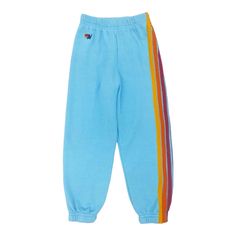 5 STRIPE NEON SWEATPANTS (PREORDER) - AVIATOR NATION KIDS Avatior Nation Sweatpants, Preppy Sweatpants, Aviator Nation Sweatpants, Trendy Sweatpants, Preppy Pants, Preppy Kids, Preppy Things, Clothes Wishlist, Blue Sweatpants