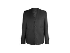 Traditional Barrister's Jacket in Black Unisex  Handmade with Poly/Wool blend Button Up Fastening Fall Single Button Three-piece Suit For Work, Classic Black Three-piece Suit With Long Sleeves, Tailored Black Three-piece Suit For Winter, Black Tailored Three-piece Suit For Winter, Black Single Breasted Three-piece Suit For Winter, Black Three-piece Suit For Business In Winter, Winter Black Single Breasted Three-piece Suit, Winter Black Three-piece Single Breasted Suit, Classic Nehru Jacket With Concealed Placket For Work