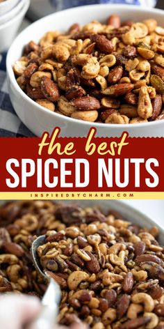 Looking for a quick and easy snack that’s loaded with flavor? These Spiced Nuts are perfect for any occasion, from holiday gatherings to everyday munching. With a mix of your favorite nuts and a blend of warm spices, this recipe is as customizable as it is delicious. You can have these ready in just 30 minutes, making them a go-to for busy days. Christmas Spiced Nuts Recipe, Savory Mixed Nuts Recipes, Best Spiced Nuts Recipe, Savory Nut Mix Recipe, Savory Nuts Recipe Snacks, Nut Mix Recipe Homemade, Spiced Nuts Recipe Crock Pot, Nut Snack Mix Recipes, Sweet And Spicy Nuts Pioneer Woman