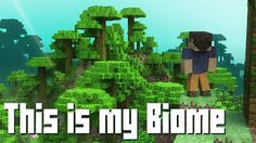 a minecraft video game with the words this is my biome