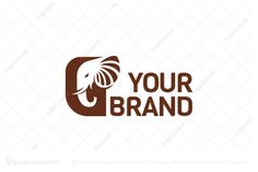 the logo for your brand is brown and has an image of a bird on it