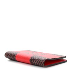 This is an authentic LOUIS VUITTON Damier Pop Pocket Organizer NM in Red. This sleek cardholder is crafted of red coated canvas . The organizer opens a red crossgrain leather interior with card slots and patch pockets. Pocket Organizer, Louis Vuitton Wallet, Red Coat, Leather Interior, Authentic Louis Vuitton, Louis Vuitton Damier, Patch Pocket, Card Slots, Slots