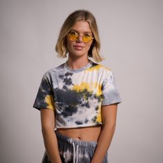 Top T-Shirt Tie Dye Cropped, Available In 9 Colors: Grey N' Orange;Grey N' White;Light Blue Pink N' Yellow; Grey Mustard N' Pink ; Hot Pink N' Grey ;Pink N’ White; Grey N' Yellow; Light Blue; Yellow And Pink Cute Top,Great For Pairing It With Jeans Or Skinny Pants. Pair It With Short Jeans, Mini Skirts Or Sexy Leggings For Fashion Look. The Material Is Soft And Comfortable. 100% Cotton,Machine Washable. This Listing Is For Grey N' Yellow Tie Dye Top. Mustard Short Sleeve T-shirt For Summer, Casual Tie Dye Short Sleeve Crop Top, Casual Tie-dye Short Sleeve Crop Top, Mustard Casual Short Sleeve Top, Mustard Short Sleeve Casual Top, Mustard Casual Top With Short Sleeves, Casual Mustard Short Sleeve Tops, Summer Mustard Cotton T-shirt, Yellow Cotton Short Sleeve Crop Top