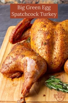 a whole chicken sitting on top of a wooden cutting board