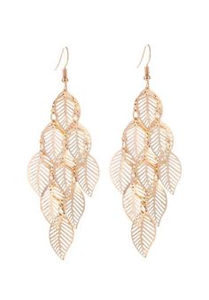 These exquisite earrings effortlessly blend timeless elegance with contemporary flair, making them an exceptional addition to your jewelry collection.Crafted with intricate attention to detail, these earrings feature a captivating multilayer hollow leaf design that dangles gracefully, creating a mesmerizing sense of movement with every step you take. The delicate filigree work showcases a level of craftsmanship reminiscent of bygone eras, adding a touch of nostalgia to your look.These earrings a Elegant Leaf-shaped Party Jewelry, Elegant Leaf-shaped Jewelry For Party, Leaf-shaped Metal Earrings For Party, Pierced Leaf-shaped Metal Earrings, Metal Leaf Shaped Earrings, Metal Leaf-shaped Pierced Earrings, Metal Leaf-shaped Jewelry, Leaf-shaped Metal Party Jewelry, Elegant Leaf-shaped Metal Earrings