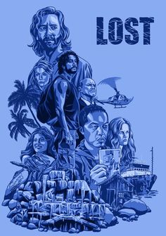 the lost movie poster is shown in blue