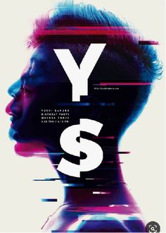 a poster with the words y s on it