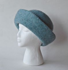 Ravelry: Breton Felted Hat pattern by Cindy Pilon . add fur yarn to brim before felting Wool Hat Pattern, Breton Hat, Grandma Knitting, Felted Bags, Felted Hats, Felted Hat, How To Wash Hats, Creative Knitting, Hat Patterns To Sew