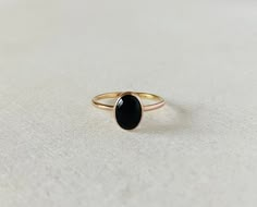 Black Onyx Gold Ring, Black Rings For Women, Black Stone Jewelry, Gold Items, Black Stone Ring, Opal Ring Gold, Natural Gemstone Ring, Gold Gemstone Ring, Onyx Jewelry