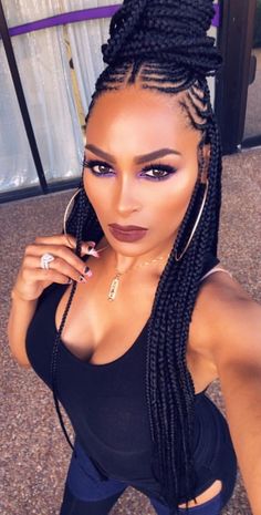 Small Long Feed In Braids To The Back, Caribbean Hairstyles Black Women, Cainrow Braids For Black Women, Hairstyles For Nigerian Ladies, Cornrow Ideas, Shoulder Length Haircuts, Lemonade Braids Hairstyles, Hairstyle For Men